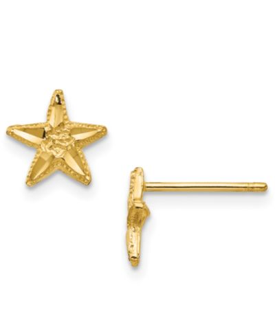 Серьги-гвоздики Star Stud в 14k Gold