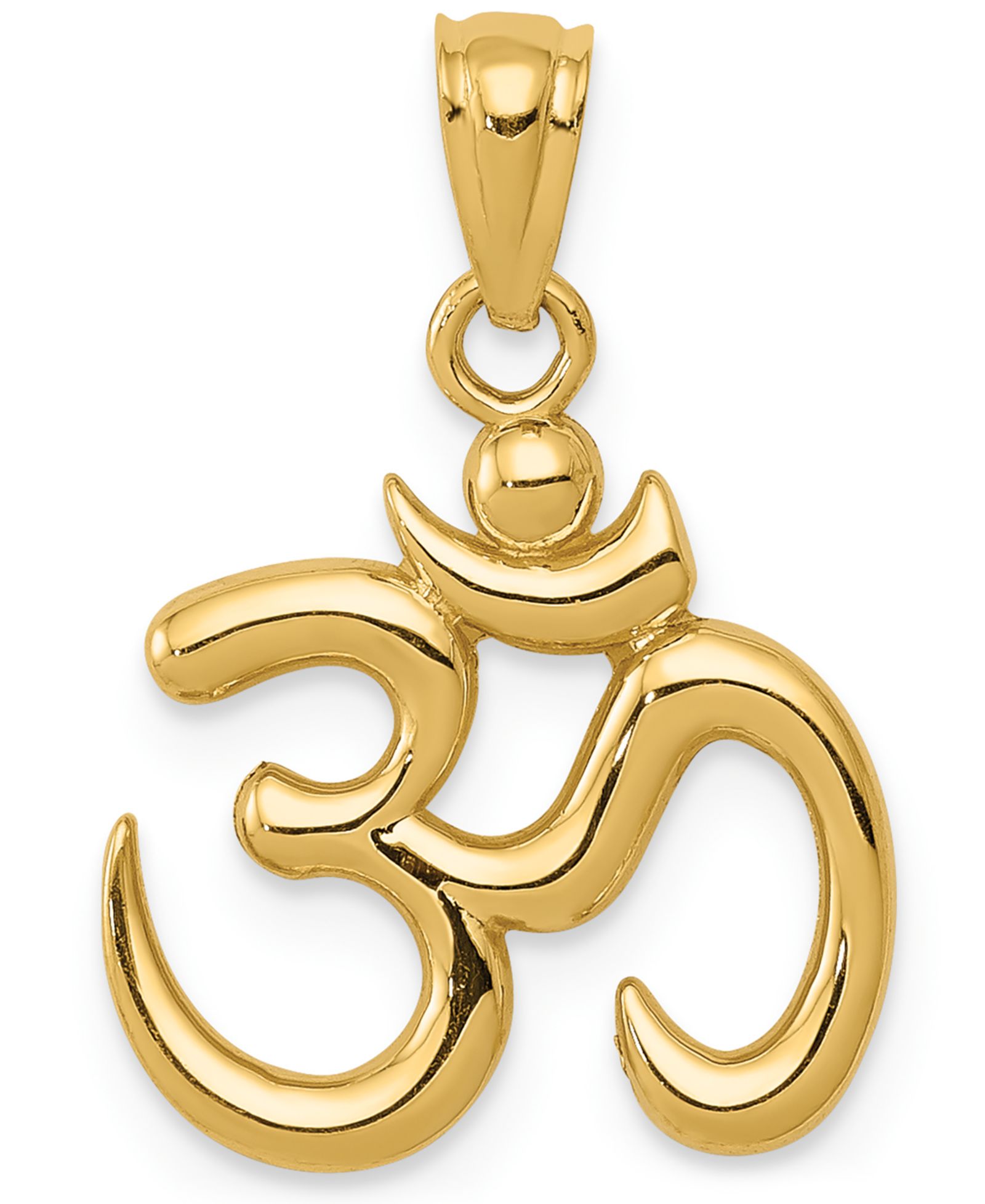 Подвеска-кулон Om Symbol в 14k Yellow Gold