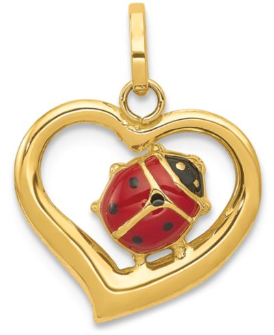 Подвеска Heart Charm из золота 14k