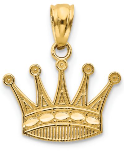 Подвеска Royal Crown Charm из золота 14k