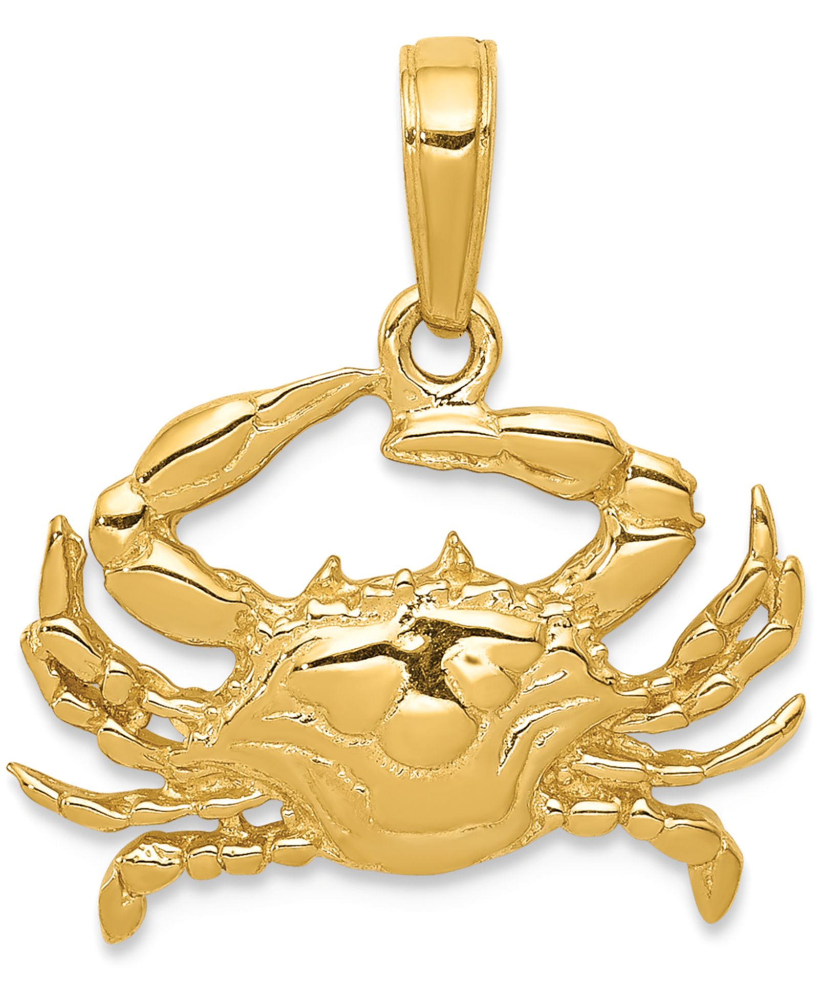 Подвеска Crab Charm в 14k Yellow Gold