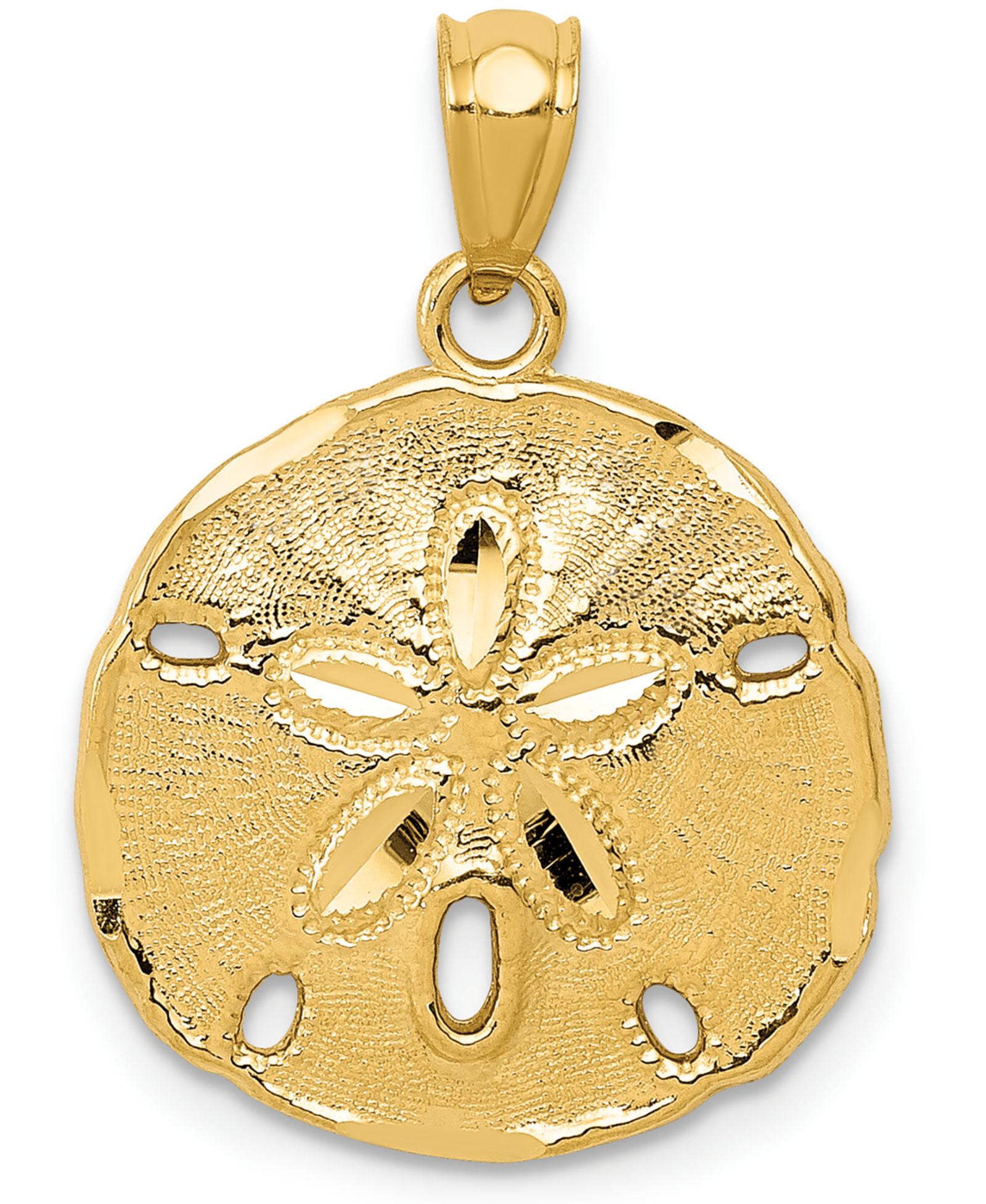 Подвеска-кулон Sand Dollar Charm в 14k Yellow Gold