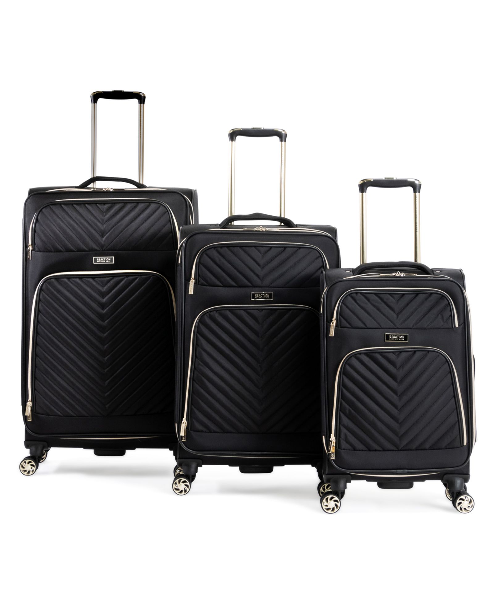 Женский чемоданный набор Kenneth Cole Reaction Chelsea 3-Piece Chevron Softside Expandable
