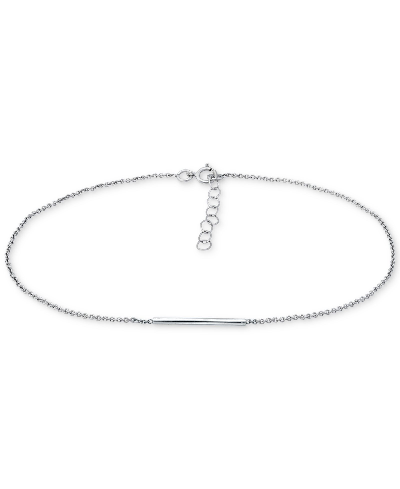 Браслет на лодыжку Giani Bernini Polished Bar из серебра с напылением 18k Gold