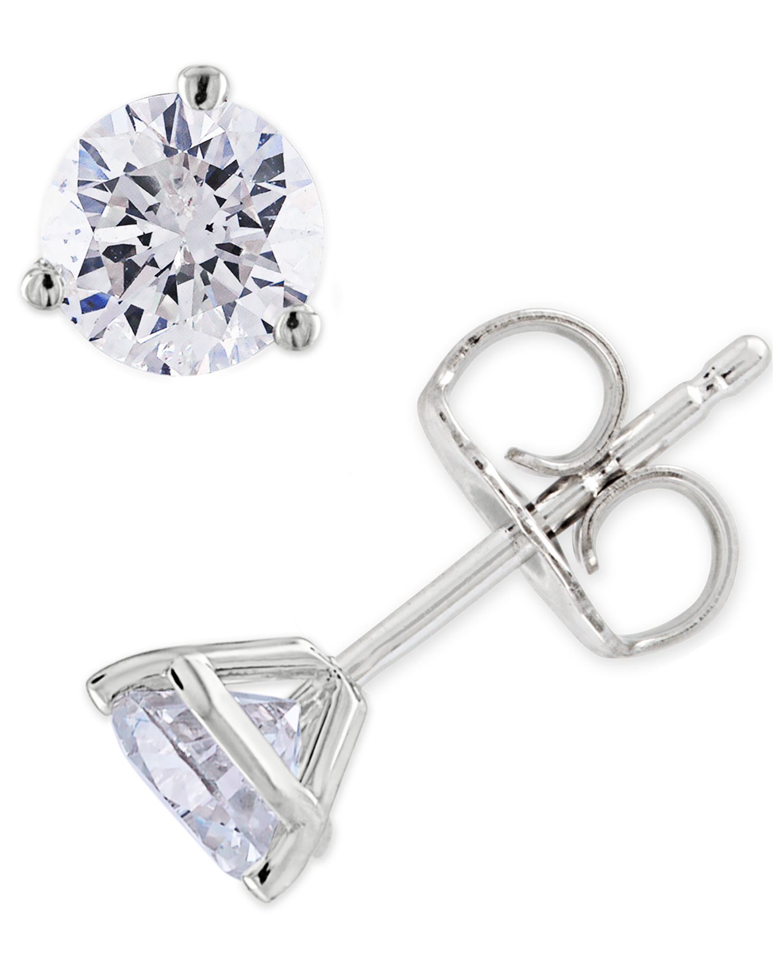 Серьги-гвоздики с бриллиантами (5/8 ct. t.w.) из 14k White или Yellow Gold