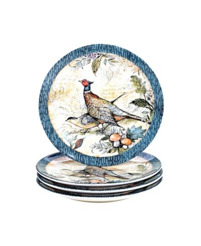 Certified International Harvest Gatherings Dinner Plates, Set of 4