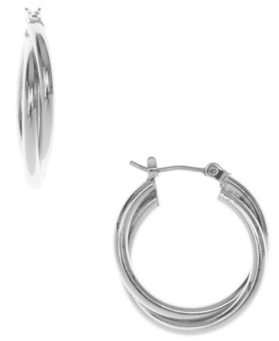Nine West Серьги-кольца Twisted Hoop