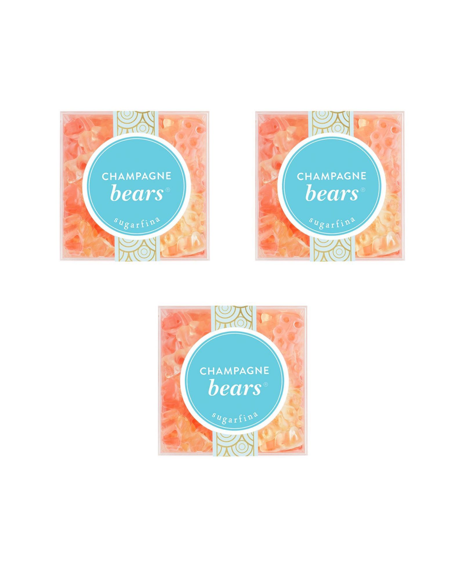Sugarfina Champagne Bears - Small Cube Kit (Pack of 3)