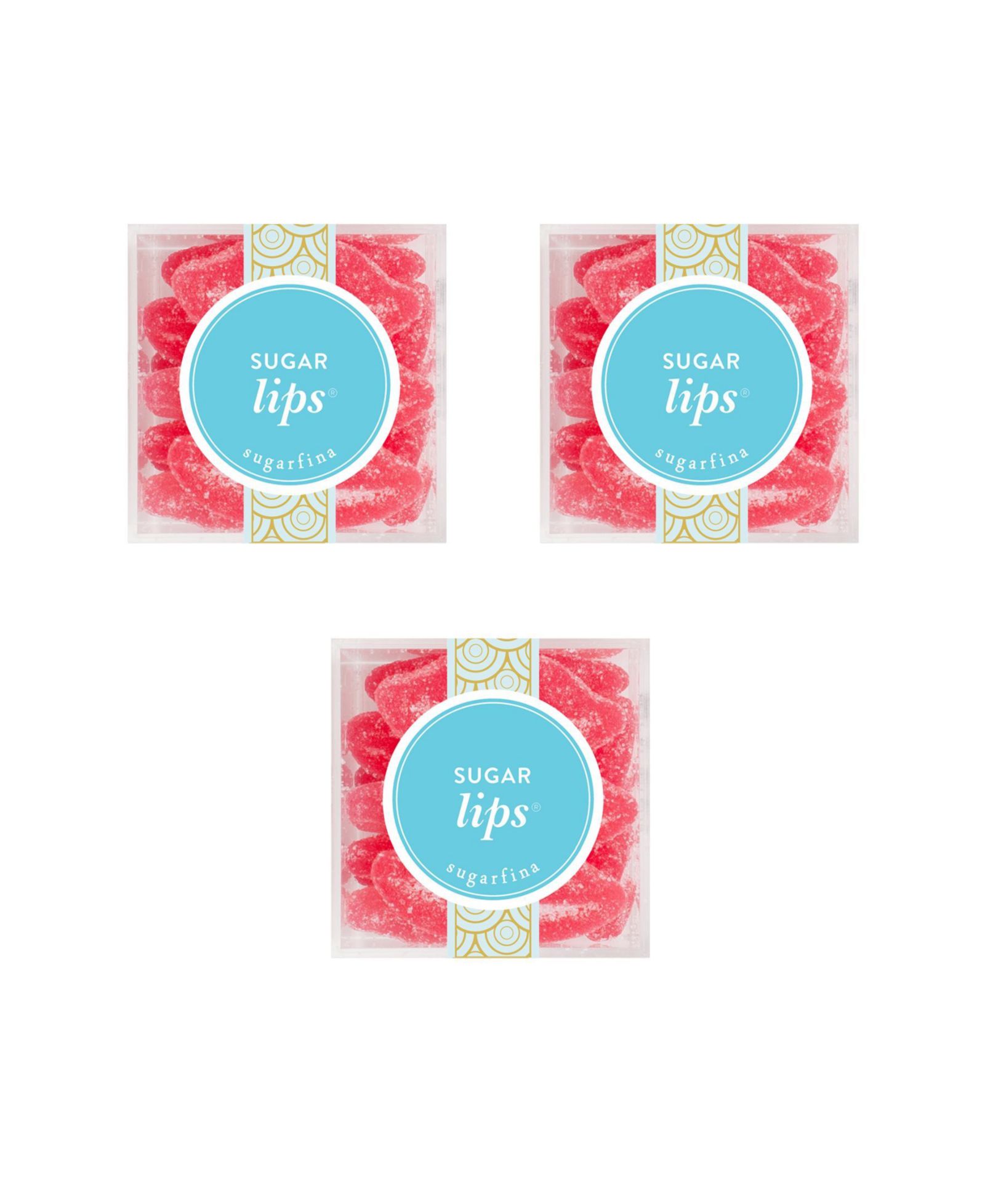Sugarfina Sugar Lips набор маленьких кубиков (упаковка 3 шт.)
