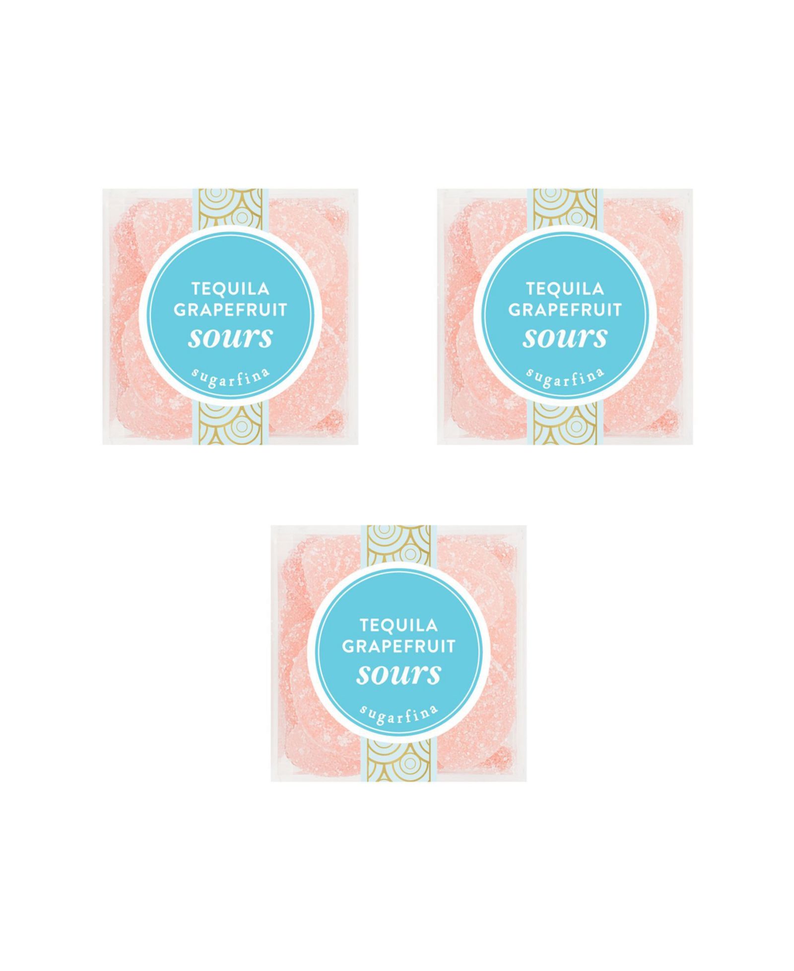 Набор конфет Sugarfina Tequila Grapefruit Sours - Small Cube Kit (Pack of 3)