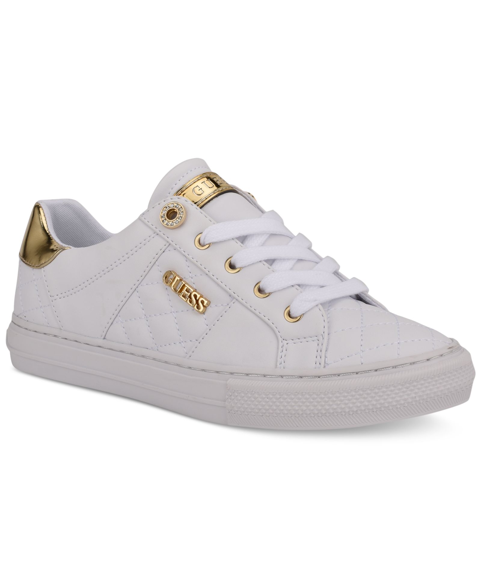 GUESS Women's Loven Low Profile Lace-Up Sneakers