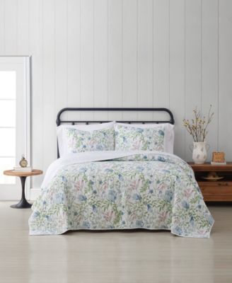Cottage Classics Field Floral 3-Pc. Quilt Set, Full/Queen