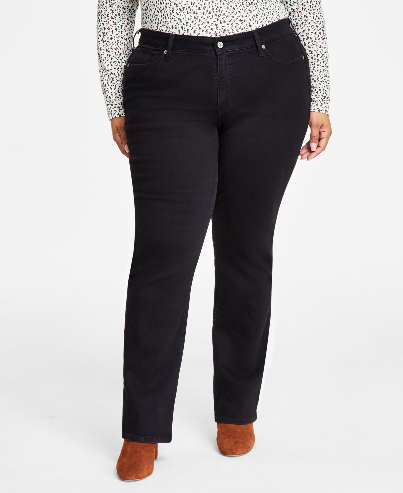 Levi's модные классические джинсы с прямыми штанинами, Plus Size