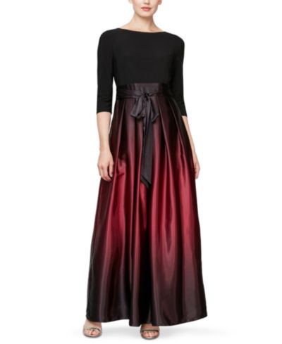 SL Fashions Petite атласное вечернее платье Ombré