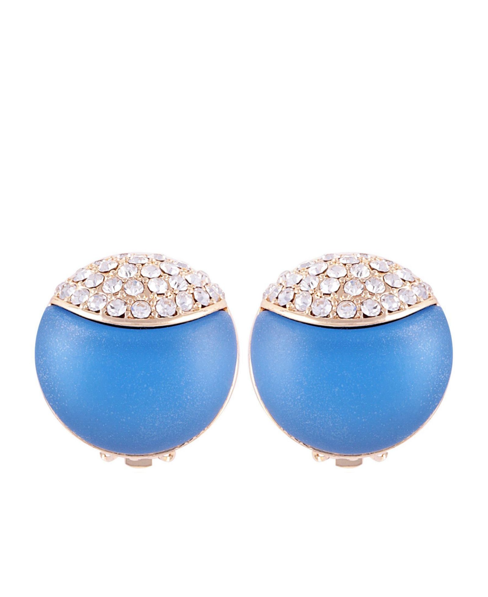 Серьги T Tahari Frosted Lucite Button Clip