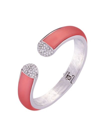 T Tahari браслет-манжет T Tahari Frosted Lucite Hinged Cuff