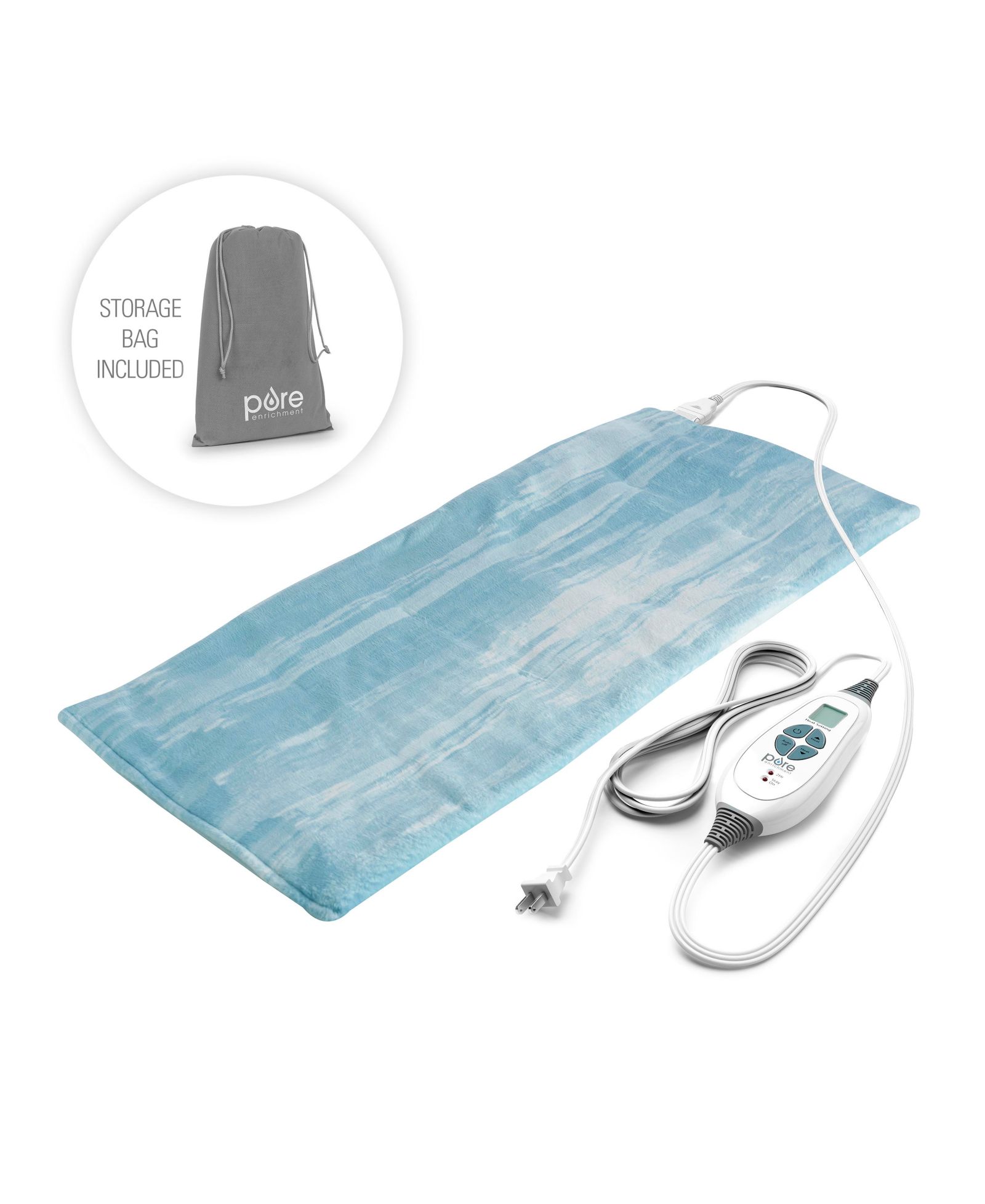Грелка Pure Enrichment PureRelief Luxe Micromink - Aqua Paint