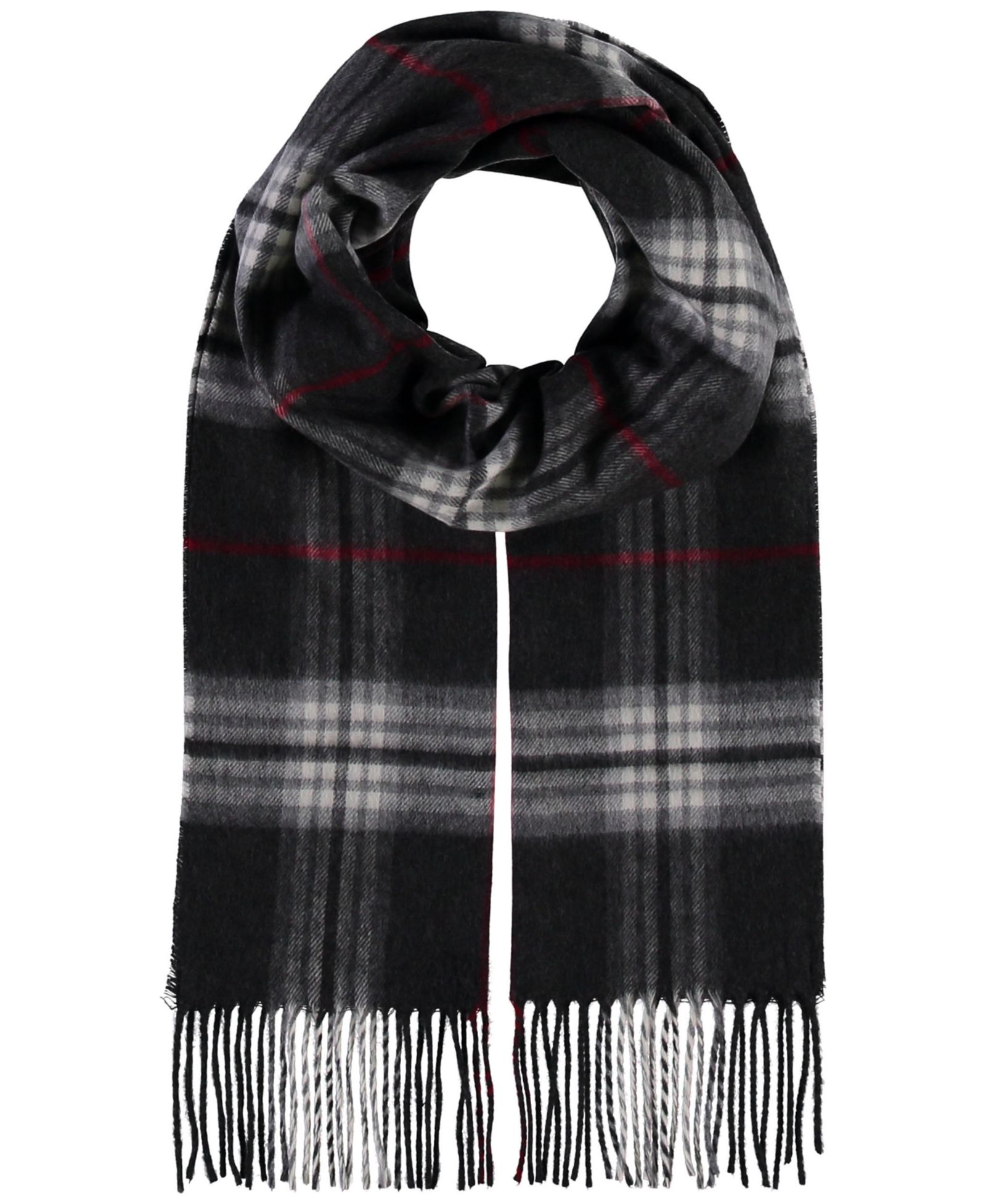 V. Fraas Men's Classic Plaid Cashmink Scarf