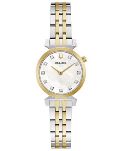 Женские часы Bulova Classic Regatta Diamond-Accent, 24mm, сталь