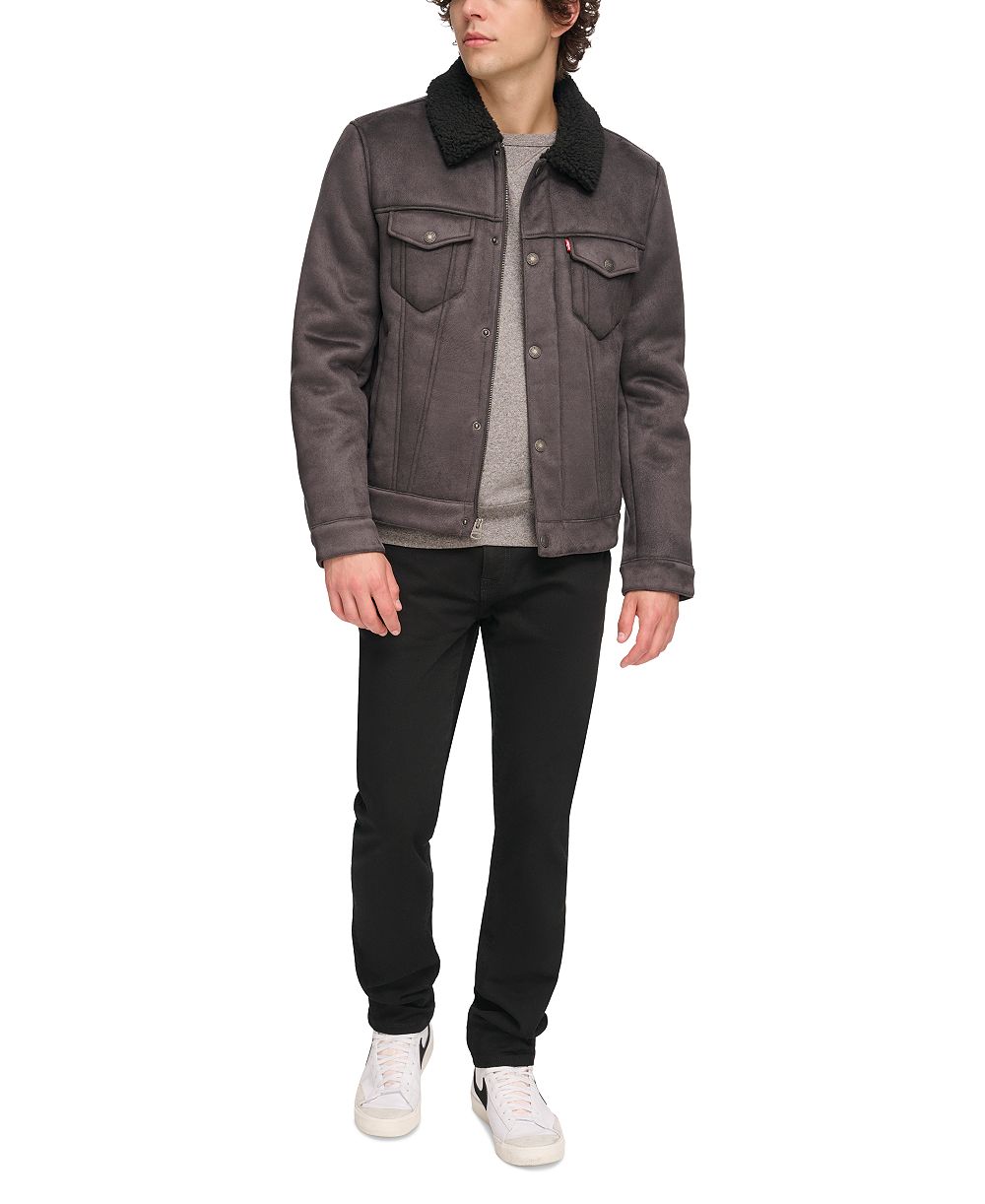 Levi's® Men's Relaxed-Fit Faux-Shearling Trucker Jacket