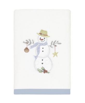 Avanti Coastal Snowman Cotton Hand Towel, 16" x 30"