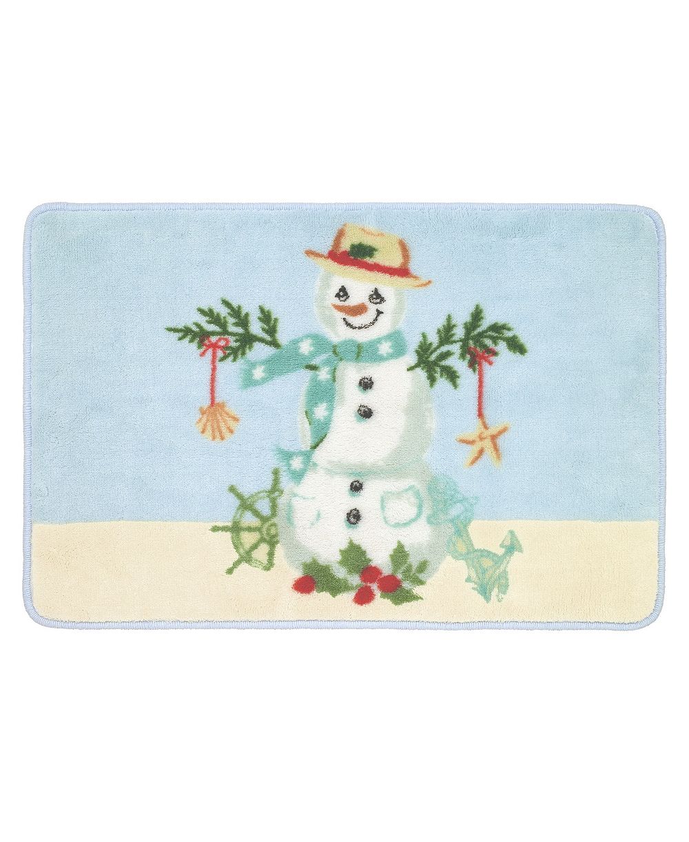 Коврик для ванной Avanti Coastal Snowman Printed, 20" x 30"