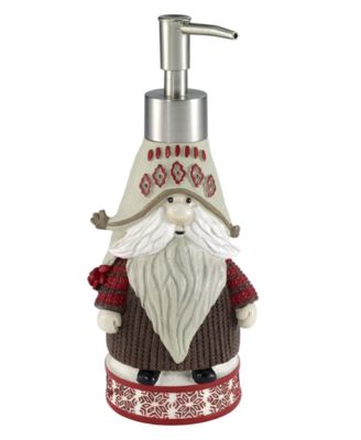 Avanti Christmas Gnomes Holiday Resin Soap/Lotion Dispenser