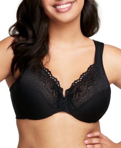 Женский бюстгальтер Glamorise Plus Size с застежкой сзади, модель 1240