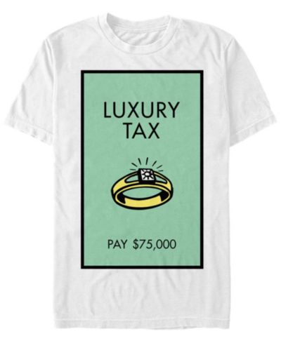 Monopoly Мужской Luxury Tax Pay Short Sleeve T-Shirt