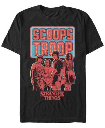 Мужская футболка Stranger Things Scoops Troop Portrait Short Sleeve