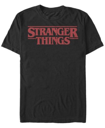 Stranger Things Мужская футболка с логотипом Solid Logo, короткий рукав