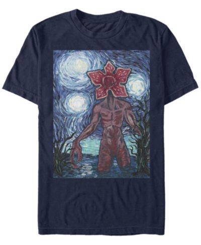 Мужская футболка Fifth Sun Stranger Things Demogorgon Starry Night с коротким рукавом