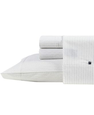 Nautica Buoy Line Cotton Percale 4-Piece Sheet Set, Full