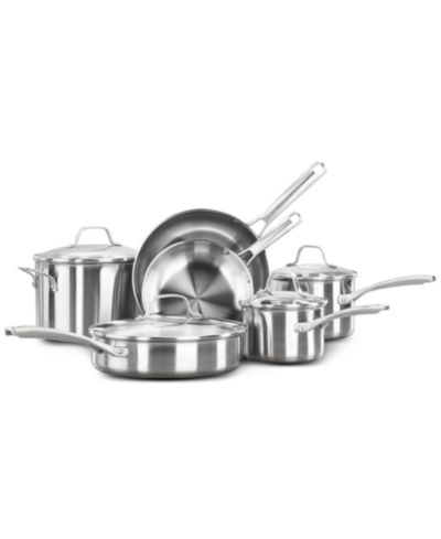 Calphalon классический набор посуды из нержавеющей стали, 10 шт.