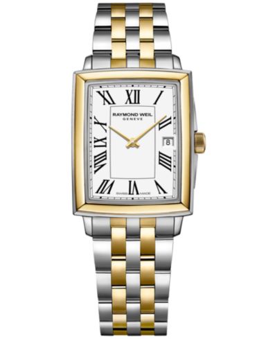 Raymond Weil Women's Swiss Toccata Gold PVD & Stainless Steel Bracelet Watch 22.6x28.1mm