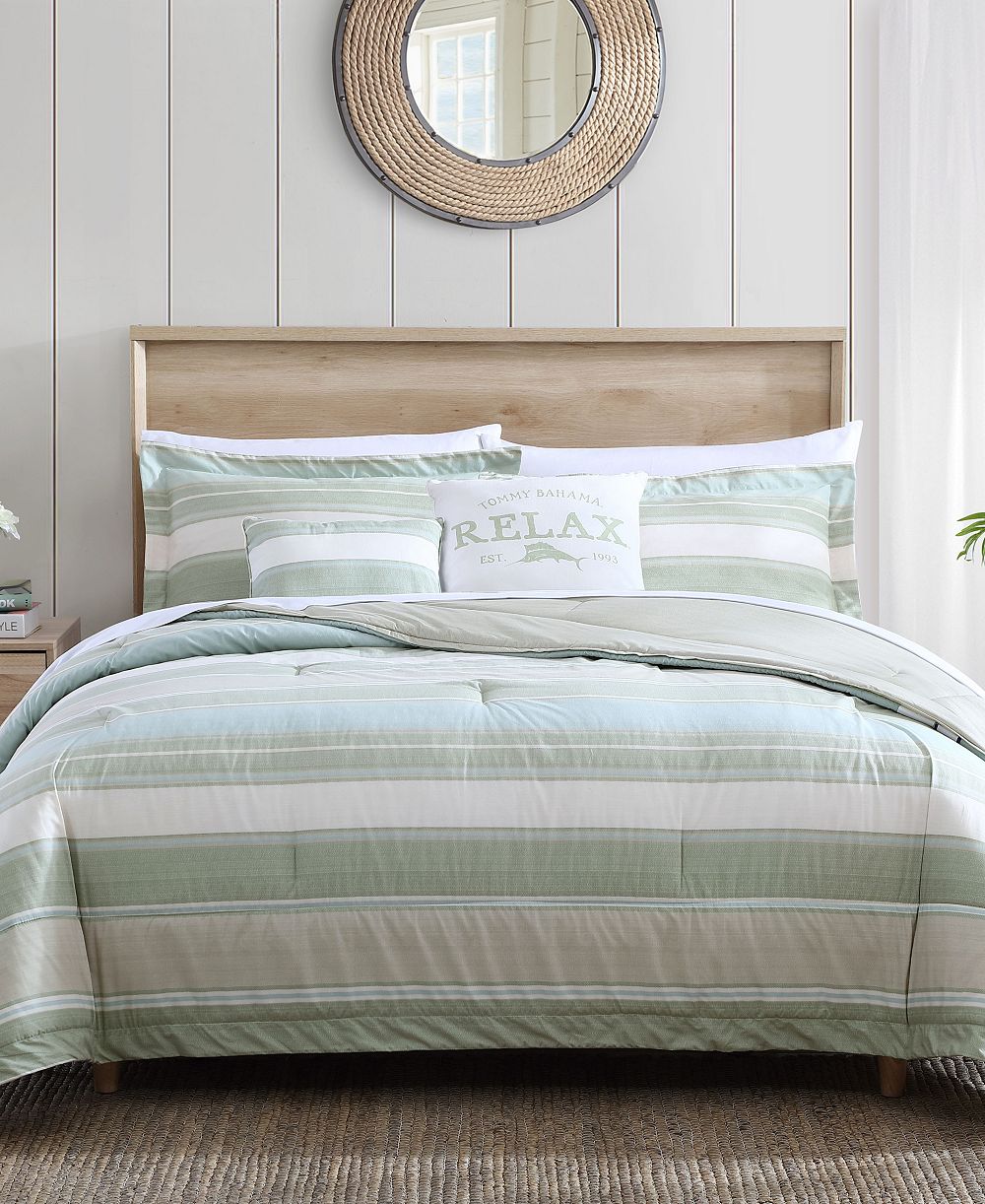 Комплект постельного белья Tommy Bahama Home Serenity, 5 предметов, размер Queen