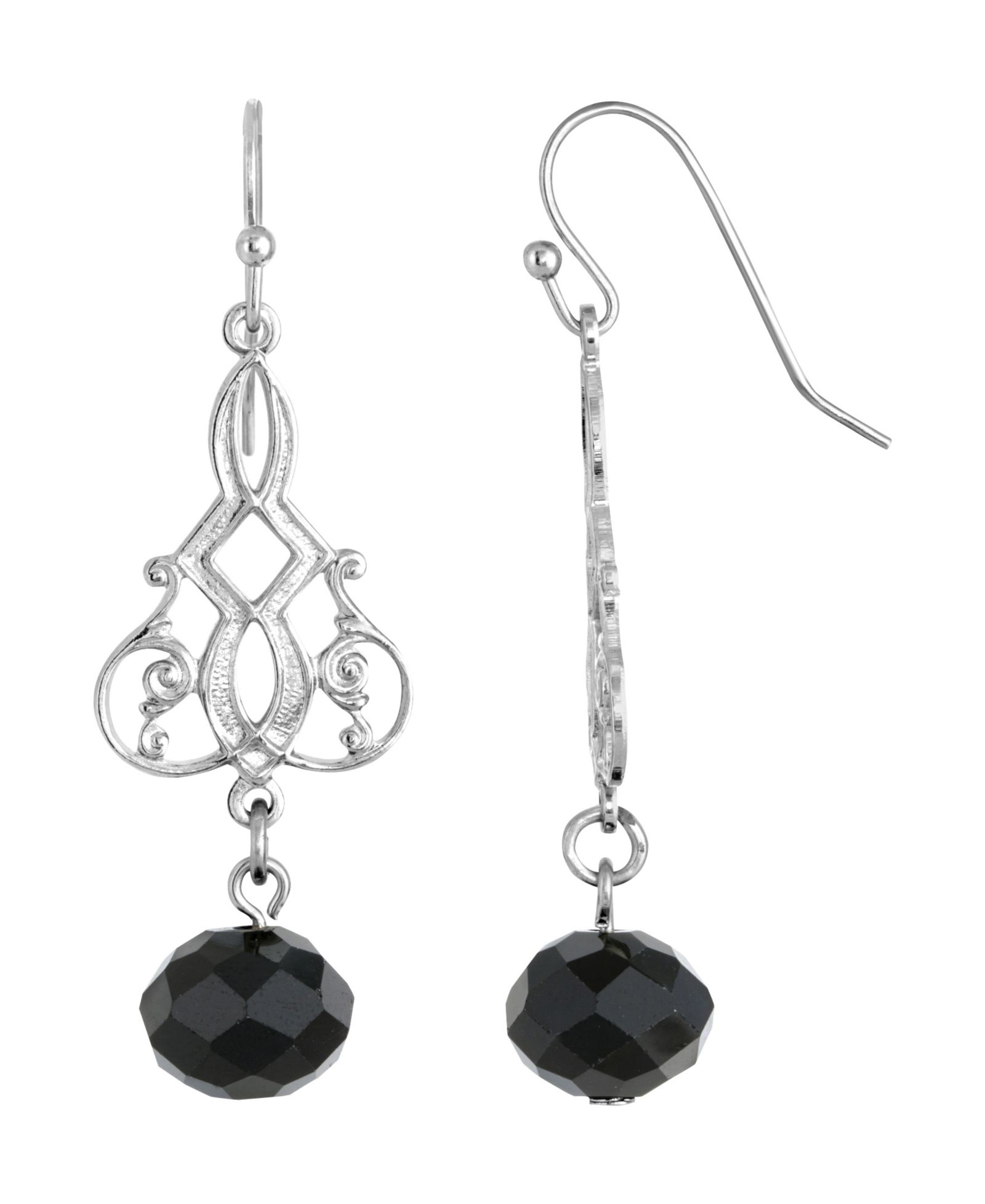 Серьги-подвески 2028 Silver-Tone Drop