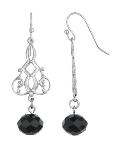 Серьги-подвески 2028 Silver-Tone Drop