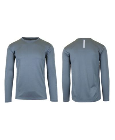 Galaxy By Harvic Men's Long Sleeve Moisture-Wicking Performance Tee