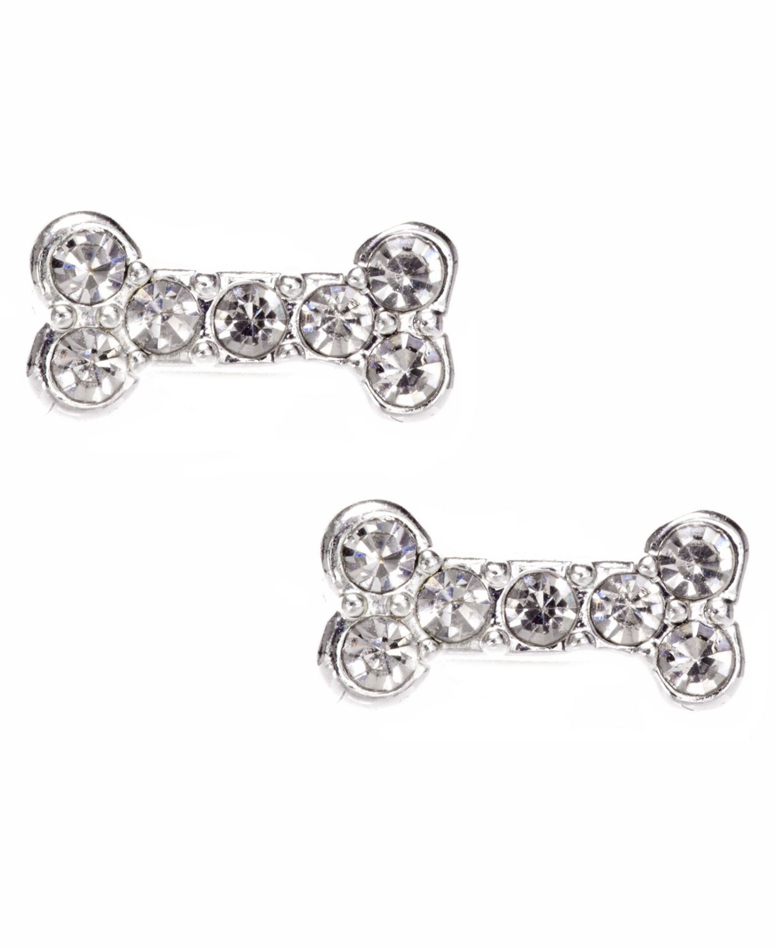 Pet Friends Jewelry серьги-гвоздики Pave Bone