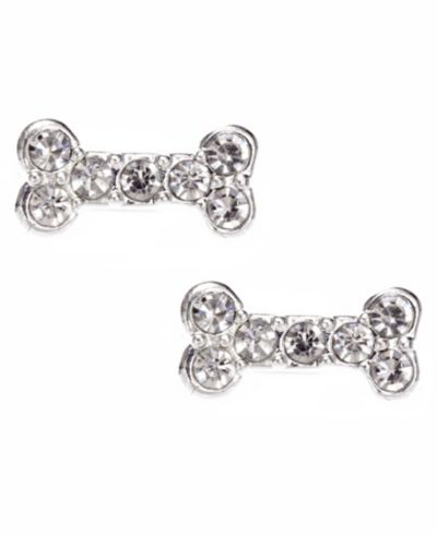 Pet Friends Jewelry серьги-гвоздики Pave Bone