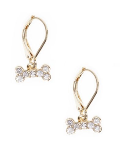 Серьги Pet Friends Jewelry Pave Bone Drop