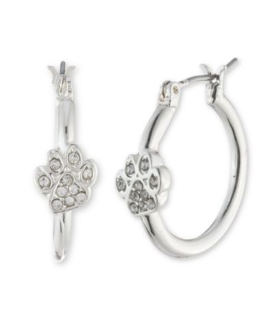 Pet Friends Jewelry Серьги-кольца Pave Paw