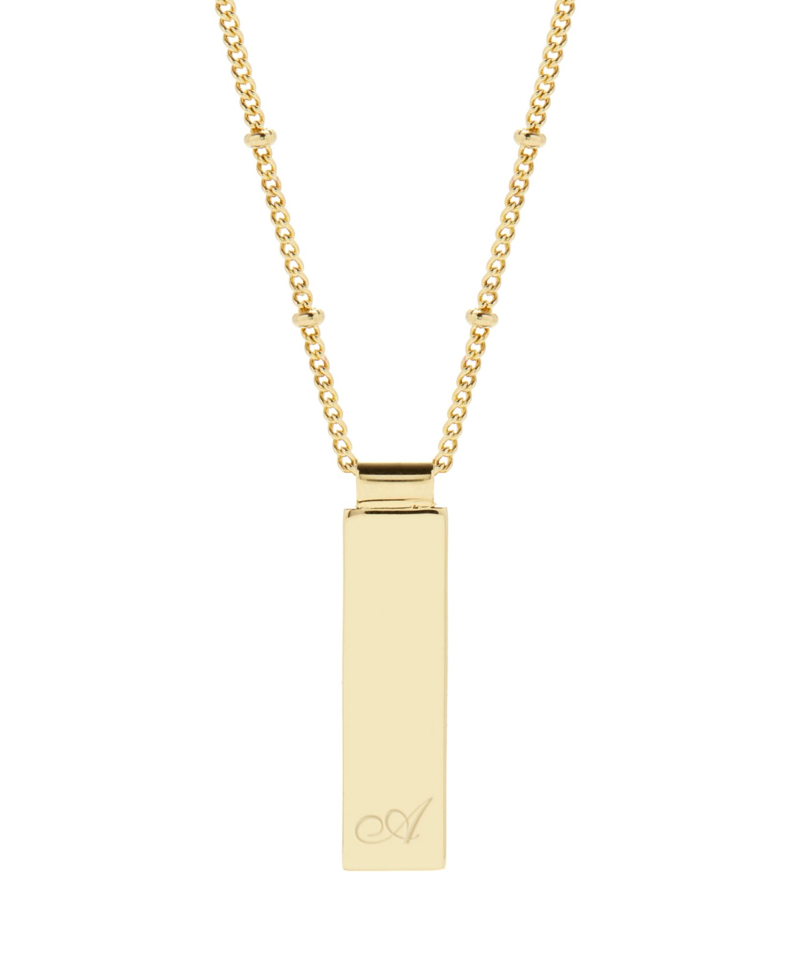 brook & york Maisie Initial Gold-Plated Pendant Necklace