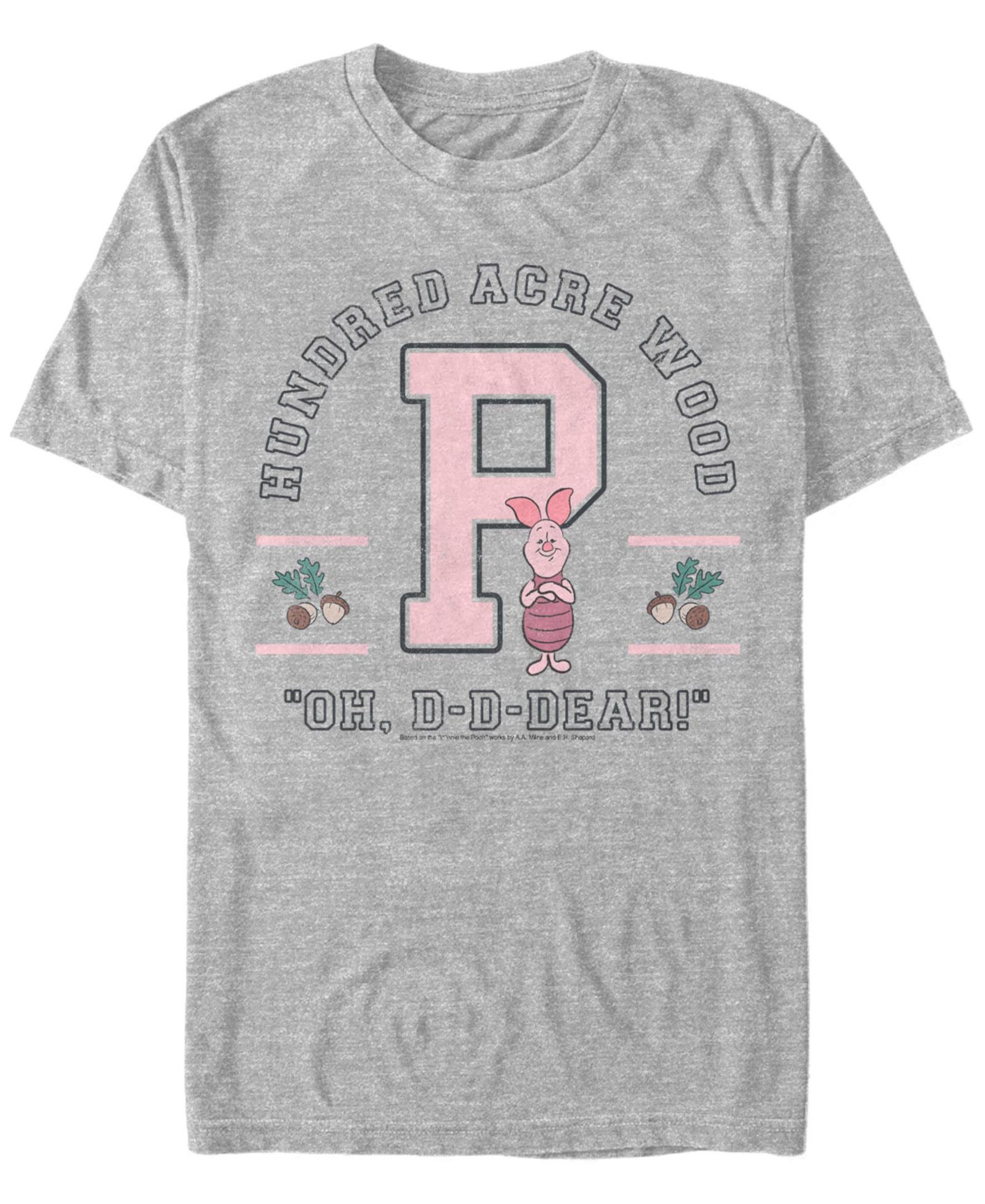 Fifth Sun Мужская футболка с принтом Piglet Collegiate Short Sleeve