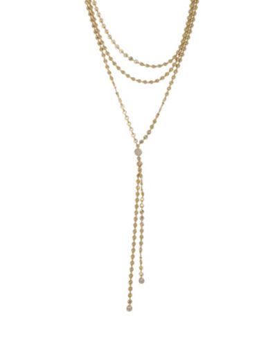 ETTIKA Колье Lariat с многослойными цепями Fancy