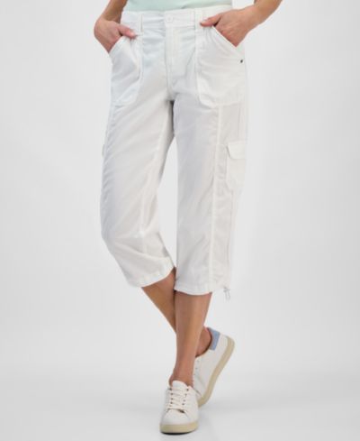 Женские брюки Style & Co Mid-Rise Cargo Capri