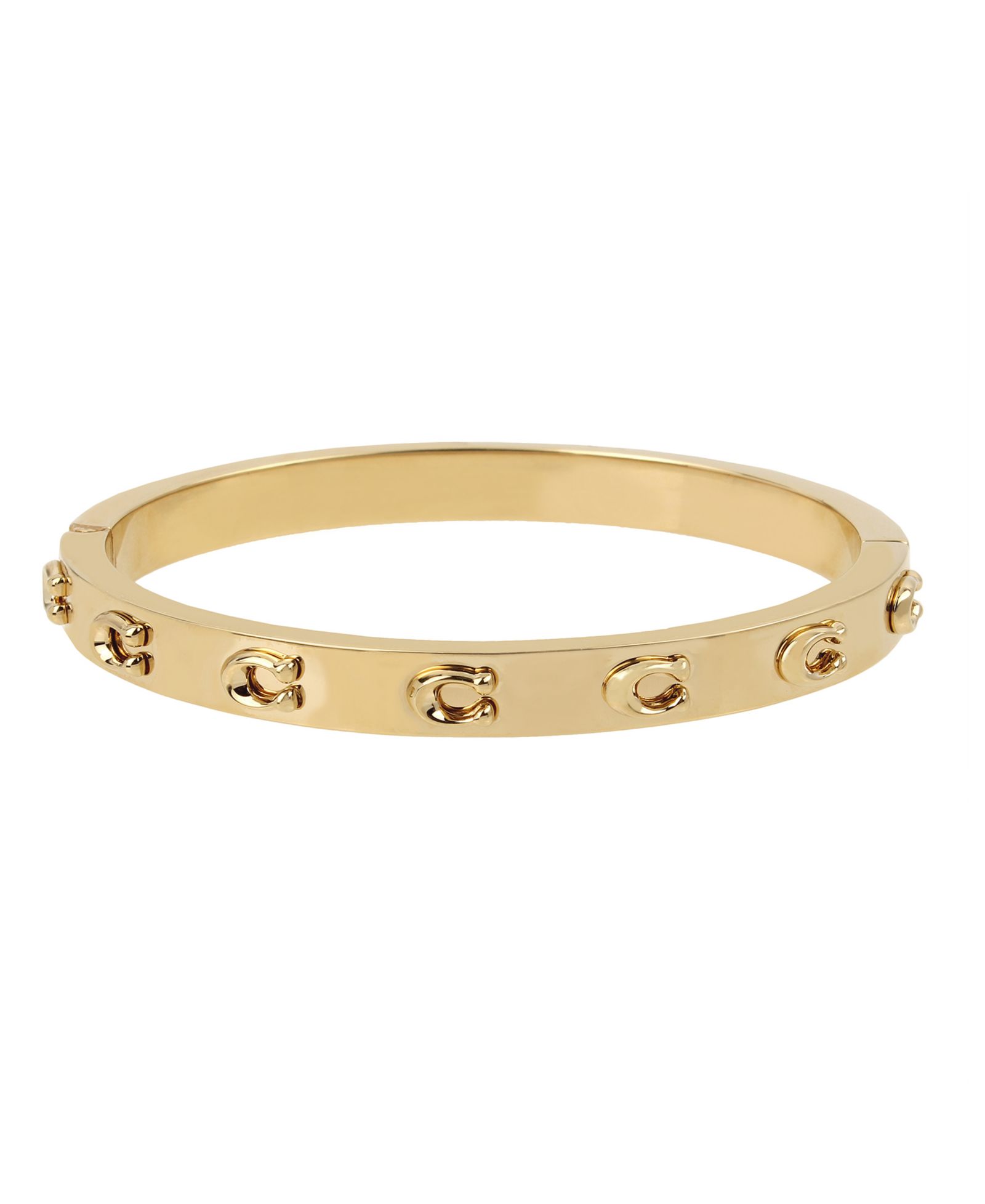 COACH Signature C Hinged Bangle Bracelet