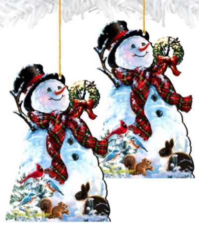 Designocracy by Dona Gelsinger an Old-Fashioned Christmas Ornament Drop, Set of 2