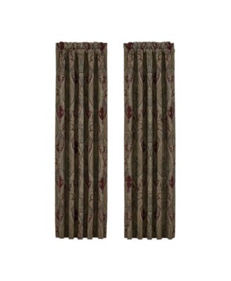 J Queen New York Garnet Window Panel Pair, 50" x 84"
